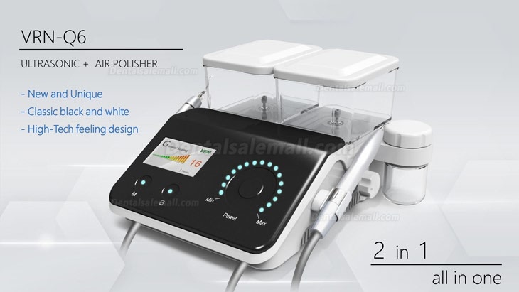 Vrn Q6 Dental Ultrasonic Scaler + Air Polisher No-Pain Ultrasonic Periodontal Treatment